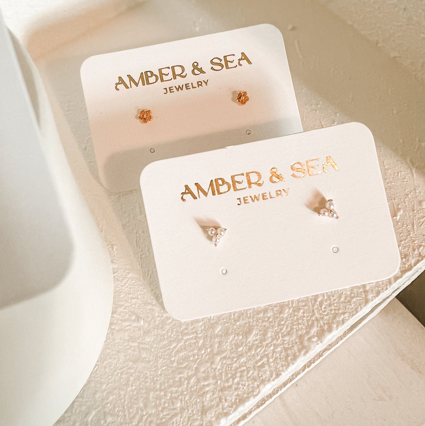 Tiny Pearl Trio Studs