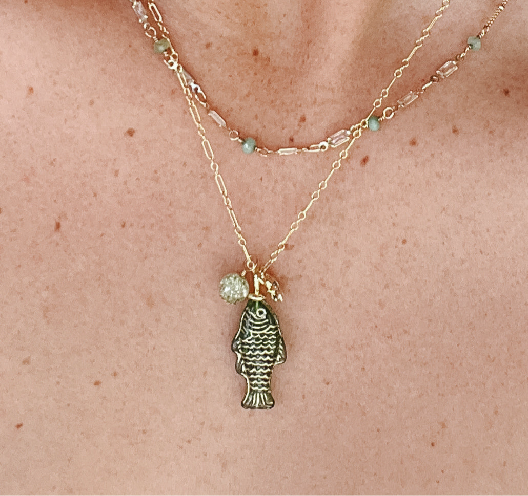 Emerald Catch Necklace