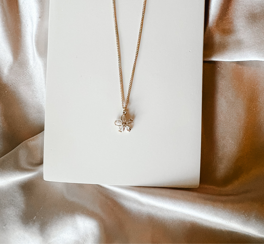 Dainty Plumeria Necklace