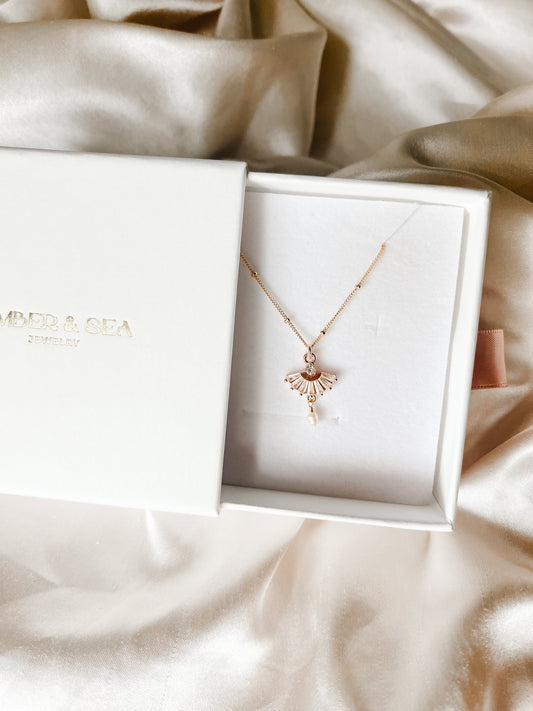 Fan Charm Necklace