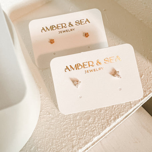 Tiny Pearl Trio Studs